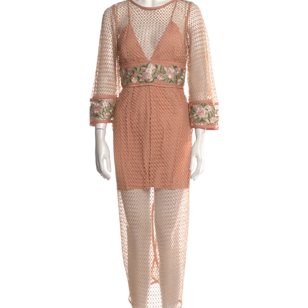 Alice mcall Floral Mesh Dress